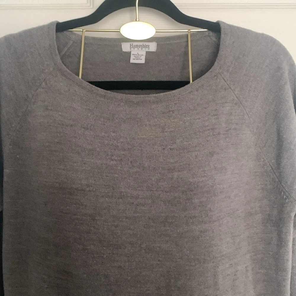 Hampshire Studio Gray Sweater Size L